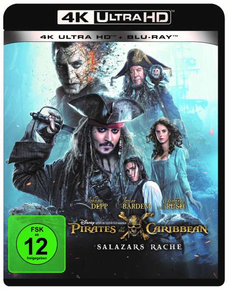 Pirates of the Caribbean: Salazars Rache (Ultra HD Blu-ray &amp; Blu-ray), 1 Ultra HD Blu-ray und 1 Blu-ray Disc