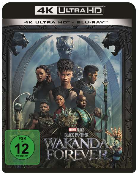 Black Panther: Wakanda Forever (Ultra HD Blu-ray &amp; Blu-ray), 1 Ultra HD Blu-ray und 1 Blu-ray Disc