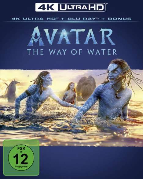 Avatar: The Way of Water (Ultra HD Blu-ray &amp; Blu-ray), 1 Ultra HD Blu-ray und 2 Blu-ray Discs