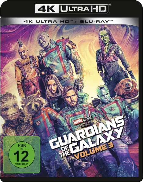 Guardians of the Galaxy Vol. 3 (Ultra HD Blu-ray &amp; Blu-ray), 1 Ultra HD Blu-ray und 1 Blu-ray Disc