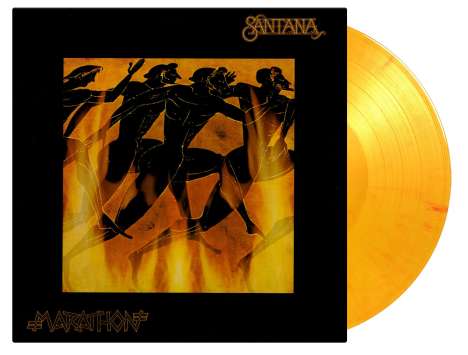 Santana: Marathon (45th Anniversary) (180g) (Limited Numbered Edition) (Yellow, Red &amp; Orange Marbled Vinyl), LP