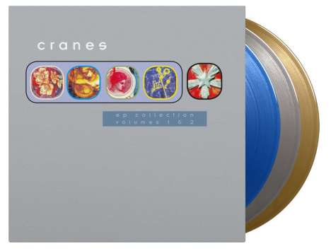 Cranes: EP Collection Vol.1 &amp; 2 (180g) (Limited Numbered Edition) (LP 1:  Solid Blue Vinyl/LP 2: Silver Vinyl/LP 3: Gold Vinyl), 3 LPs
