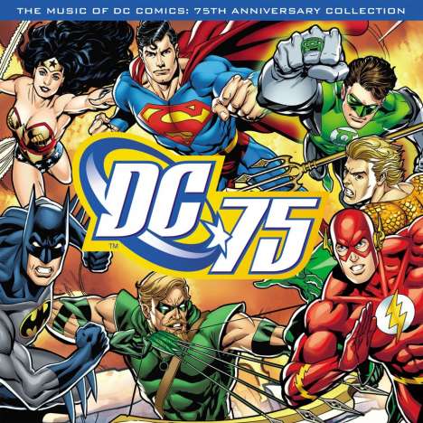 Filmmusik: Music Of DC Comics: 75th Anniversary Collection (180g) (Limited Numbered Edition) (Translucent Blue Vinyl), LP