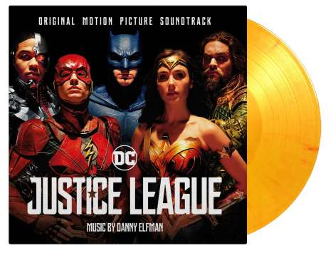 Filmmusik: Justice League (180g) (Limited Numbered Edition) (Flaming Vinyl), 2 LPs