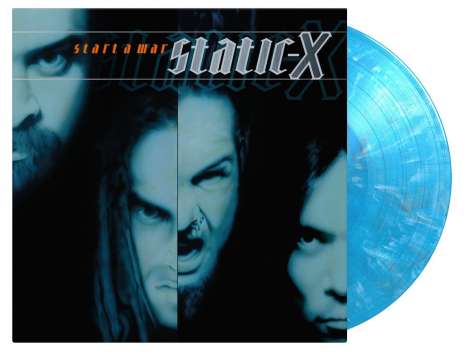 Static-X: Start A War (180g) (Limited Numbered Edition) (Translucent Blue, Solid White &amp; Black Marbled Vinyl), LP