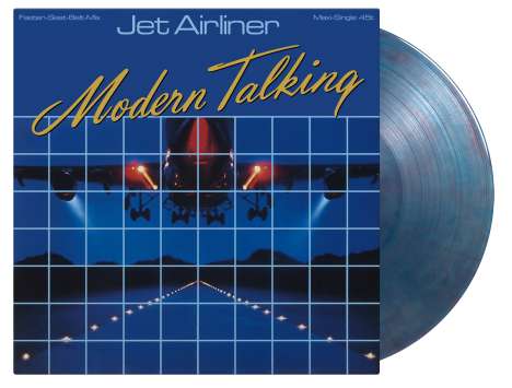 Modern Talking: Jet Airliner (180g) (Limited Numbered Edition) (Blue &amp; Red Marbled Vinyl), Single 12"