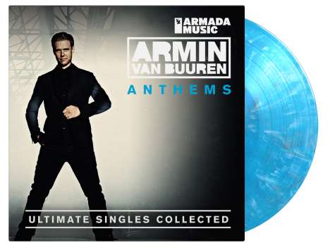 Armin Van Buuren: Anthems (Ultimate Singles Collected) (180g) (Limited Numbered Edition) (Blue, Black &amp; White Marbled Vinyl), 2 LPs