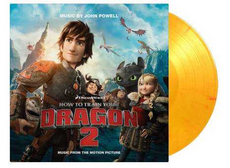 Filmmusik: How To Train Your Dragon 2 (180g) (Limited Numbered Edition) (Flaming Vinyl), 2 LPs