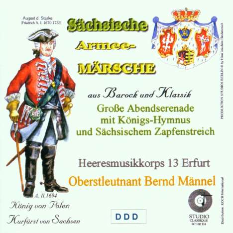 Sächsische Armeemärsche aus Barock und Klassik, CD