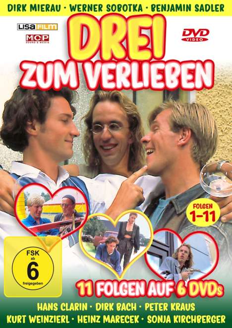 Drei zum Verlieben (Komplette Serie), 2 DVDs