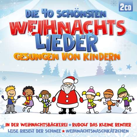 Die 40 schönsten Weihnachtslieder gesungen von Kindern, 2 CDs