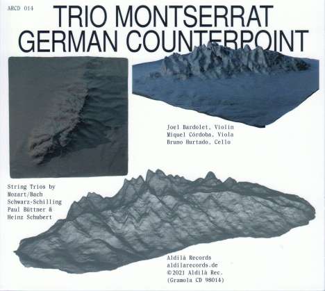 Trio Montserrat - German Counterpoint, CD