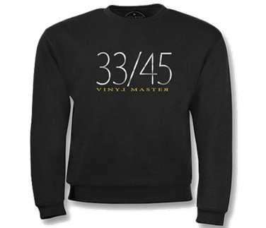 Sweatshirt: Vinyl Master Clothing: 33/45 (Black/ Size L), T-Shirt