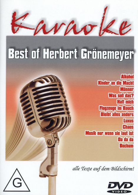 Best Of Herbert Grönemeyer, DVD