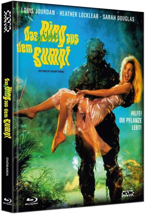 Das grüne Ding aus dem Sumpf (Blu-ray &amp; DVD im Mediabook), 1 Blu-ray Disc und 1 DVD