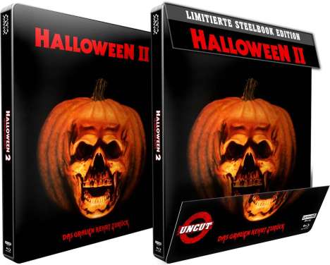 Halloween 2 (Ultra HD Blu-ray &amp; Blu-ray im Steelbook), 1 Ultra HD Blu-ray und 1 Blu-ray Disc