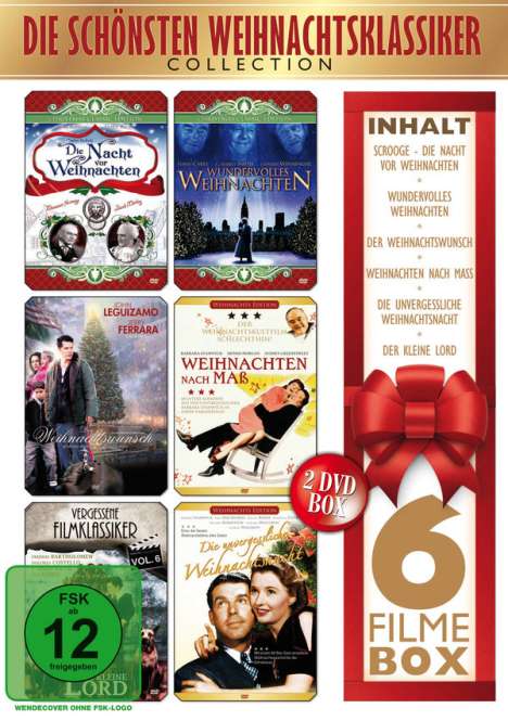 Die schönsten Weihnachtsklassiker, 2 DVDs