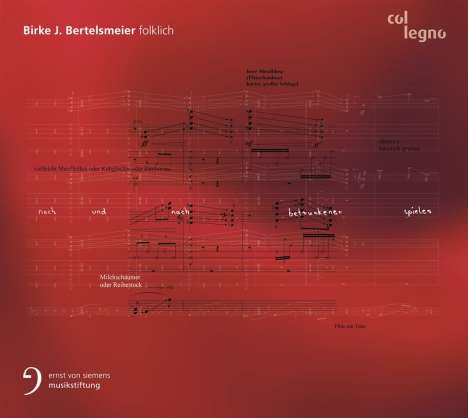 Birke J. Bertelsmeier (geb. 1981): Kammermusik "Folklich", CD