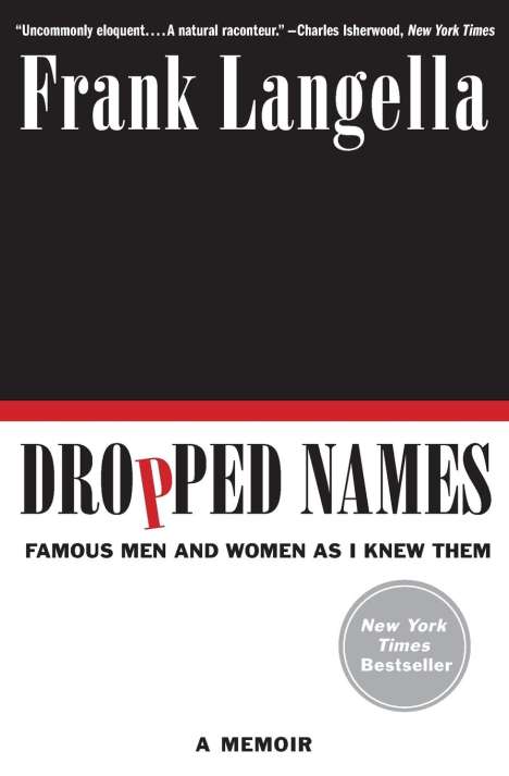 Frank Langella: Dropped Names, Buch