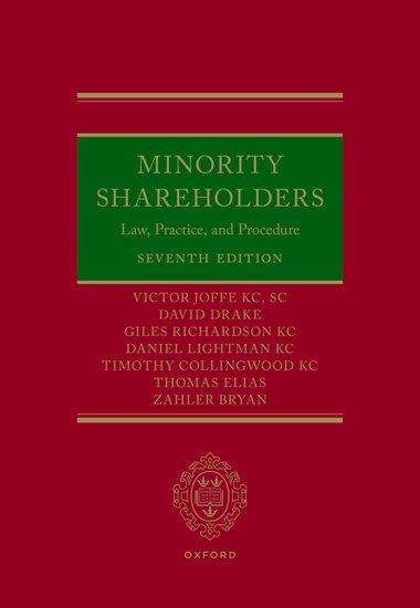 Victor Joffe Kc: Minority Shareholders, Buch