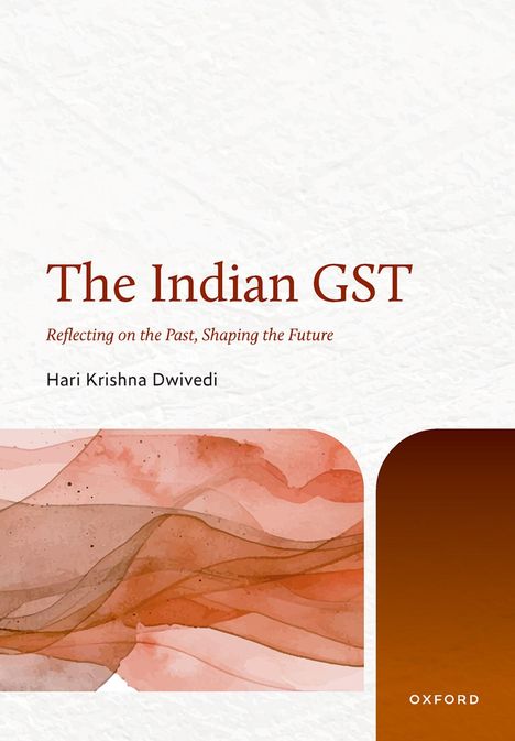 "The Indian GST: Reflecting on the Past, Shaping the Future" von Hari Krishna Dwivedi. Abstrakte rote Kunst.