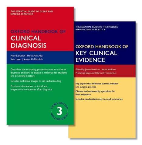 Huw Llewelyn: Oxford Handbook of Clinical Diagnosis 3e and Oxford Handbook of Key Clinical Evidence, Buch
