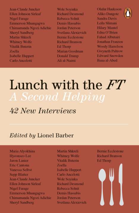 Lionel Barber: Lunch with the FT, Buch