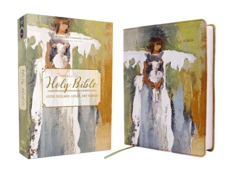 Zondervan: Nrsvue, Holy Bible, Anne Neilson Angel Art Series, Leathersoft, Multi-Color, Comfort Print, Buch