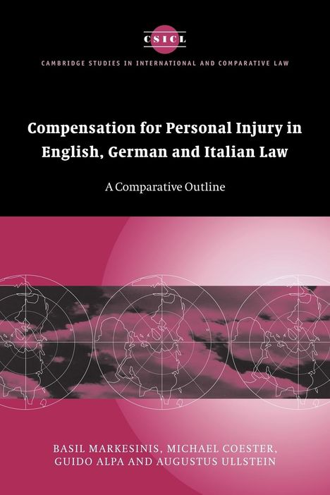 Basil Markesinis: Compensation for Personal Injury in English, German and Italian Law, Buch