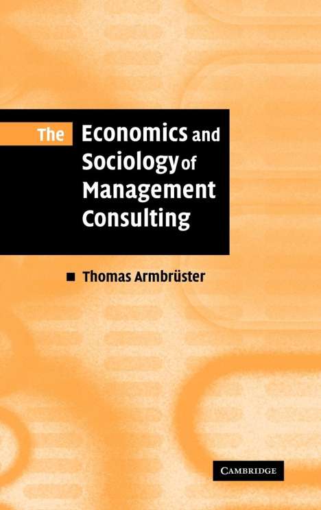 Thomas Armbruster: The Economics and Sociology of Management Consulting, Buch
