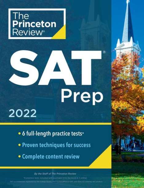 The Princeton Review: Prin Rv Sat Prep 2022, Buch