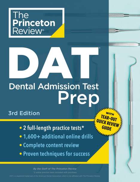 Princeton Review: Princeton Review DAT Prep, Buch