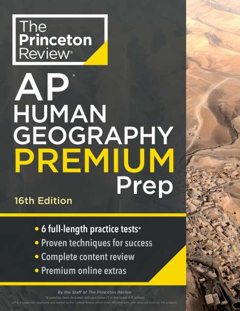 The Princeton Review: Princeton Review AP Human Geography Premium Prep, 16th Edition, Buch