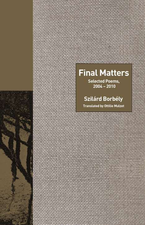 Szilard Borbely: Final Matters: Selected Poems, 2004-2010, Buch