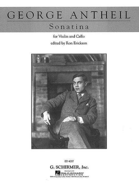 Antheil George: Sonatina: Violin and Cello, Buch