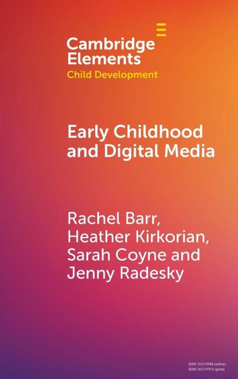 Rachel Barr: Early Childhood and Digital Media, Buch