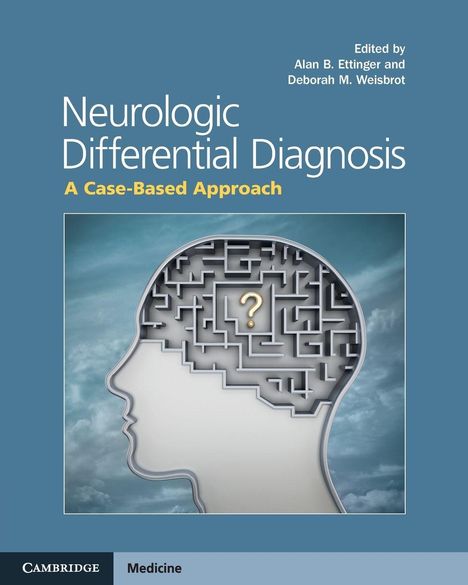 "Neurologic Differential Diagnosis: A Case-Based Approach." Illustration: Menschliches Profil mit Labyrinth im Kopf.
