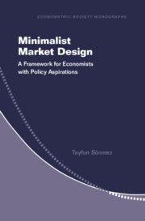 Minimalist Market Design: A Framework for Economists with Policy Aspirations. Dunkle und helle violette Gestaltung.