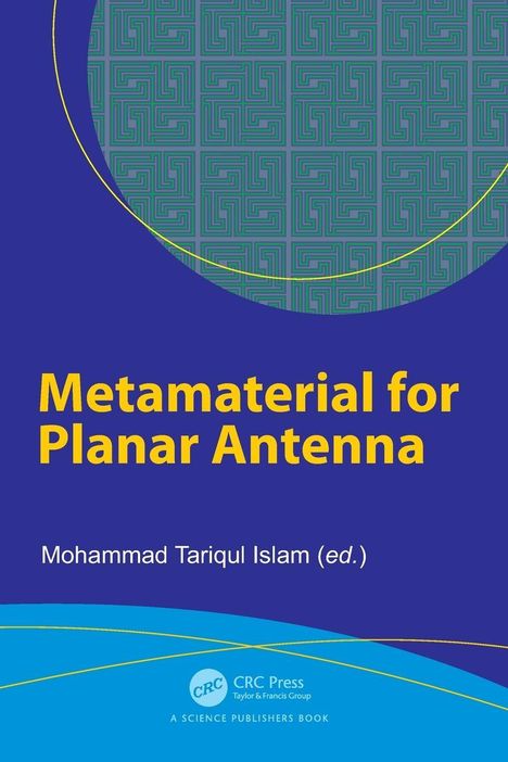 "Metamaterial for Planar Antenna" steht in gelber Schrift auf blauem Hintergrund, darunter der Name des Herausgebers.