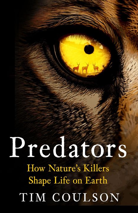"Cover to be Revealed" in Weiß auf grünem Hintergrund, "Predators" und "Tim Coulson" darüber, "Headline Press" unten.