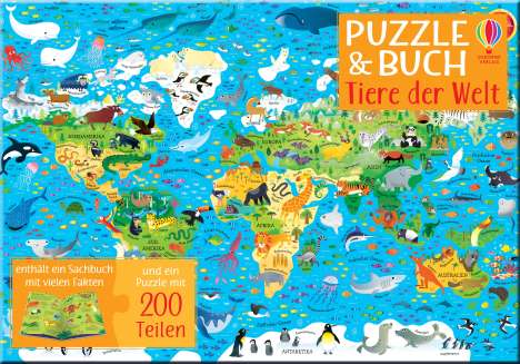 Sam Smith: Puzzle &amp; Buch: Tiere der Welt, Buch