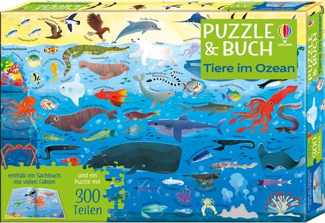 Puzzle &amp; Buch: Tiere im Ozean, Buch
