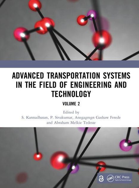 Text: "Advanced Transportation Systems in the Field of Engineering and Technology, Volume 2." Hintergrund: Moleküle.