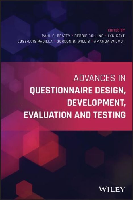 Advances in Questionnaire Design, Development, Evaluation and Testing, Buch