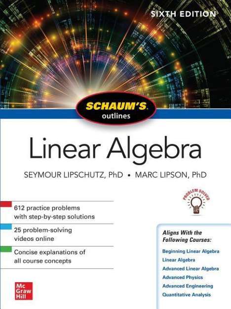 Seymour Lipschutz: Linear Algerbra - Schaum´s outlines, Buch