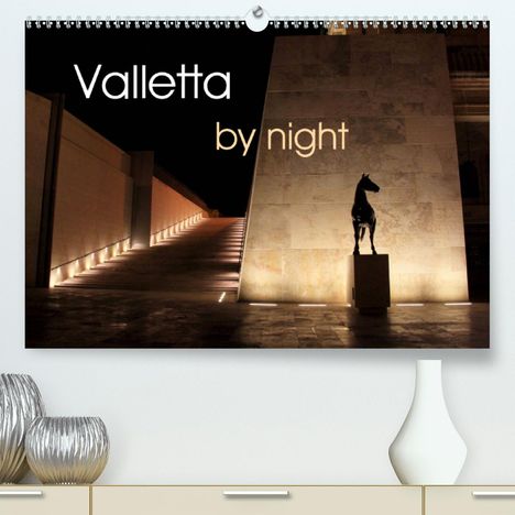 Rabea Albilt: Albilt, R: Valletta by night (Premium, hochwertiger DIN A2 W, Kalender