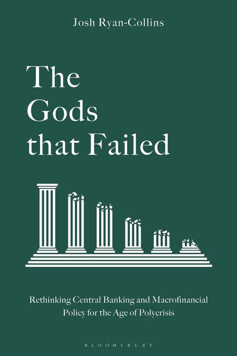 "The Gods that Failed" oben große, kaputte Säulen unten auf dunklem Hintergrund.
