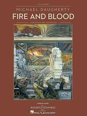 Fire and Blood: For Solo Violin and Orchestra Full Score, Buch