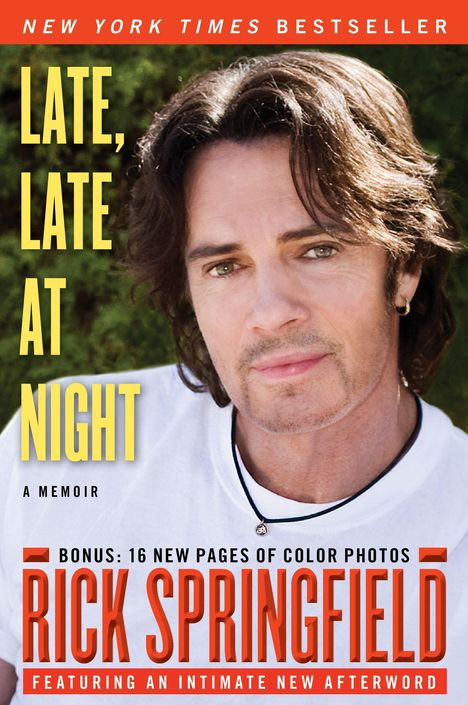 Rick Springfield: Late, Late at Night, Buch
