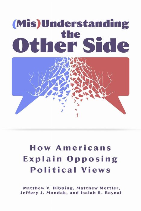 "(Mis)Understanding the Other Side. How Americans Explain Opposing Political Views." Zwei gespiegelte Sprechblasen.